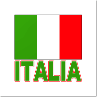 The Pride of Italia - Italian Flag Design and Language Posters and Art